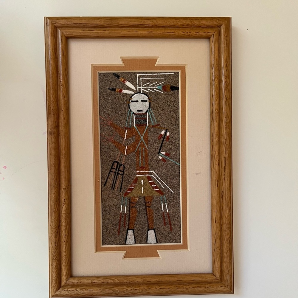 Vintage Sand picture signed Begay
